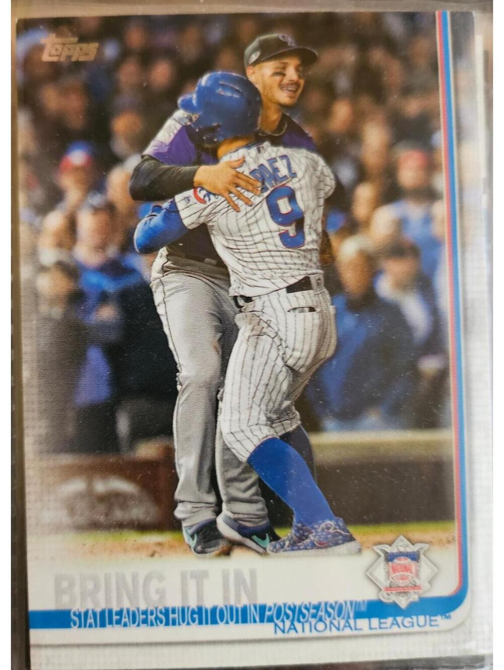 2019 Topps NOLAN ARENADO / JAVIER BAEZ Bring It In #216
